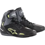 boty FASTER-3 DRYSTAR, ALPINESTARS (černé/šedé/žlutá fluo, vel. 42,5)