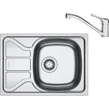 Nerezový dřez Franke - Kuchyňský set N94, nerezový dřez FLN 611-62/44 a baterie FB 250.031, chrom 101.0731.372