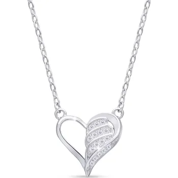 Řetízek Stříbrný řetízek se srdcem 2442