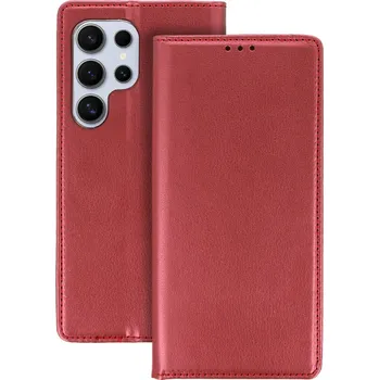 Pouzdro na mobilní telefon Knížkové pouzdro Smart Magneto pro Samsung Galaxy M15 5G vínové