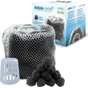 Bazénová filtrace Lebula aqualoon černé filtrační kuličky náhradní kartušové filtry pro vířivky/lázně s aktivním uhlím
