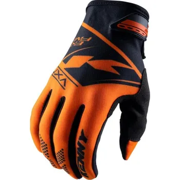 Cyklistické rukavice KENNY Cyklistické rukavice dlouhoprsté - GLOVES BRAVE - oranžová XS