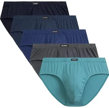 Slipy Pánské slipy Atlantic Ocean 5ks tmavě modrozelené, tmavě modrozelená M