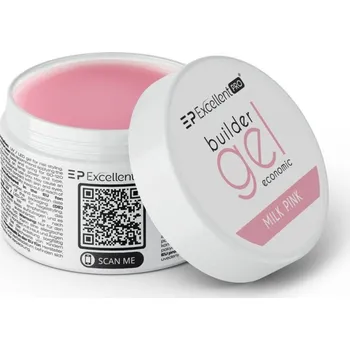 Přípravek na nehty Excellent Pro UV/LED gél na nehty Economic - Milk Pink 50 ml.