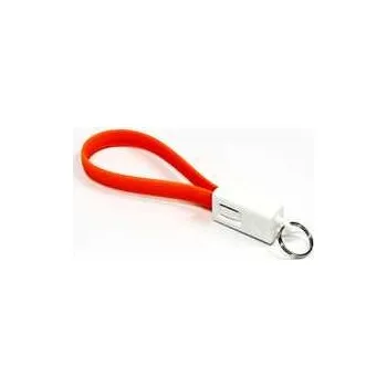 Datový kabel Kabel USB (2.0), USB A M- USB micro M, 0.2m, oranžový, Logo, blistr, klíčenka,rychlé dodání