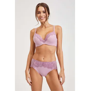 Podprsenka TIMO Timo | Bezešvá podprsenka BeautyBra s překrytými kosticemi Lilac Fantasy - 80E / 39