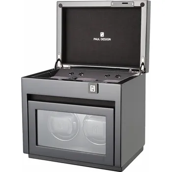 Natahovač hodinek Paul Design 20095 Watch Winder Gentlemen 2+3 Black Highgloss