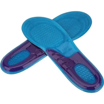 Vložka do bot Gelové vložky do bot Modrá barva Tlumení nárazů Pohodlné nošení Ergonomický tvar Podpora klenby Odlehčení nohou Zdravá chůze 44-50