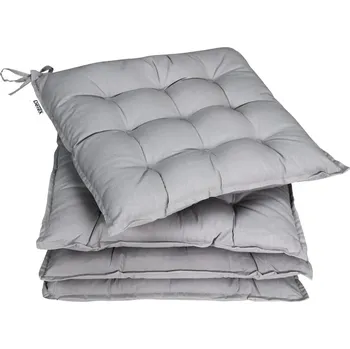 Podsedák FurniGO 4 x poduška Cozy - šedá