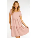 Dámské šaty s krátkým rukávem 5F073 LITEX růžová XL