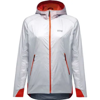 Cyklistické oblečení GORE Cyklistická větruodolná bunda - R5 GTX INFINIUM™ WMN - bílá/oranžová 34