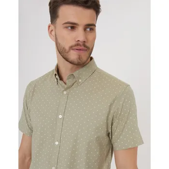 Pánská košile Košile Threadbare Sage 1140524 Large