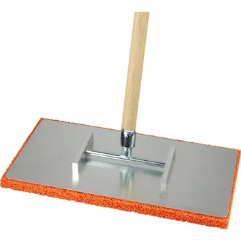 Zednické hladítko Hladítko PRO5 s houbou 400 x 200 mm + tyč dřevěná 1300 mm