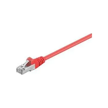 Síťový kabel FTP patchcord, Cat.5e, RJ45 M-0.25m, stíněný, červený, economy,rychlé dodání