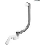 Oltens Oster automatický vanový sifon s kolečkem, bílý 03001000