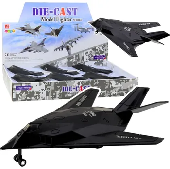 autíčko LEAN Toys Letadlo stíhačka vojenská proudová světla zvuky 1:400