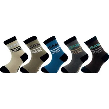 Dětské ponožky TEAM JEANS NOVIA 1553 | 5 párů Velikost: 16-17 (24-26)