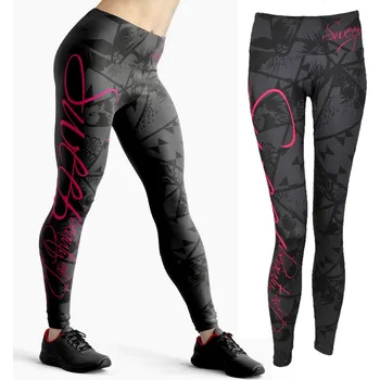 Dámské legíny SWEEP SKPT077 šedá/růžová S