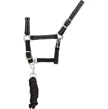 Nylonová reflexní ohlávka Supreme s vodítkem, Pony, žlutá