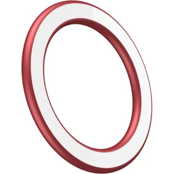 Magnetický držák kroužek na MagSafe Průměr 58 mm Kovový kroužek pro bezdrátové nabíjení Lepící držák na telefon Příslušenství k iPhone červená