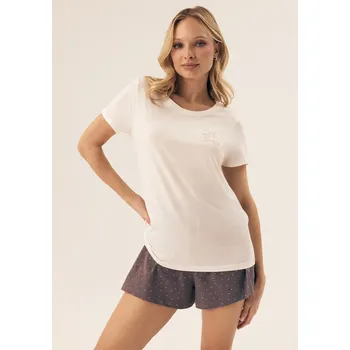 Pánské pyžamo Dámské pyžamo Esotiq 42405 Smetanová M