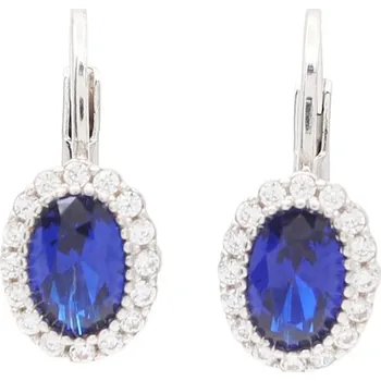 Náušnice Zlaté náušnice z bílého zlata se zirkony EPKY0055BLW (585/1000) 2.1 g