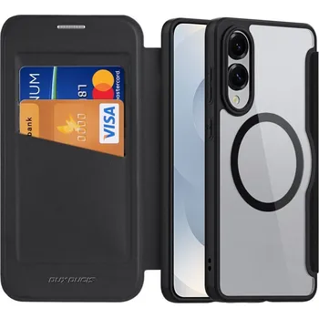 Náhradní kryt pro mobilní telefon Kryt Dux Ducis Peněženkové kryt Skin X Pro s MagSafe Samsung Galaxy S25 Edge Black