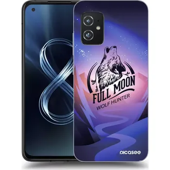 Pouzdro na mobilní telefon Picasee silikonový průhledný obal pro Asus Zenfone 8 ZS590KS - Vlk