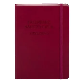 Diář Kalendarz 2025/2026 A5 nauczyciela TDW bordowy