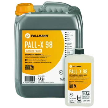 Lak na dřevo Dvousložkový vrchní lak na vodní bázi Pallmann Pall-X 98 Gold mat 5 L