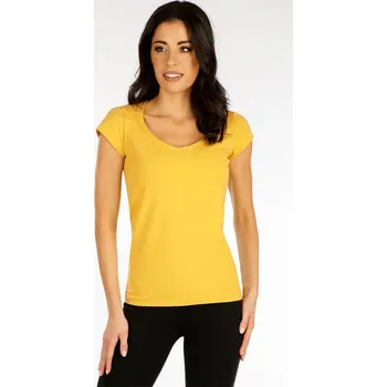 Dámské tričko Dámské triko LITEX s krátkým rukávem žluté Barva: 108, Velikost: S