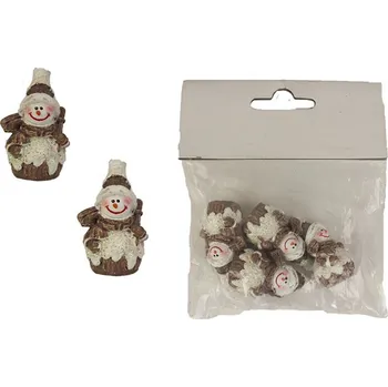 Vánoční dekorace Sněhulák dekorační 4 ks X2785