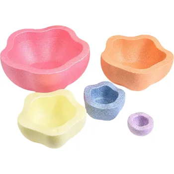 Létající drak Sada pěnových balančních kamenů z EPP pro děti Senzorická motorická hračka Tréninková rovnovážná pomůcka Venkovní sportovní hra na koordinaci růžová