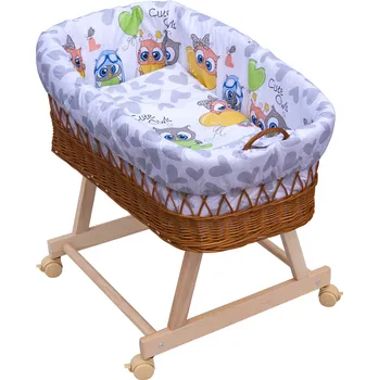 Dětsný nábytek Proutěný košík pro miminko Scarlett Kulíšek - šedá