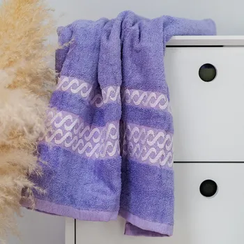 Bambusová osuška Stanex - VALENCIA 70 x 140 SVĚTLE FIALOVÁ