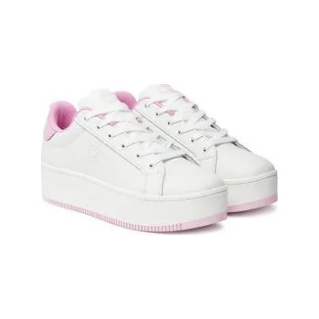 Dámská obuv Sneakersy Tommy Jeans Tjw Flatform Patent Sneaker EN0EN02864 Écru 40