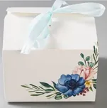 Svatební krabička na výslužku s modrou…