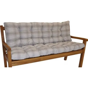 Podsedák Polstr na zahradní lavičku 150 cm - látka Antik kostka