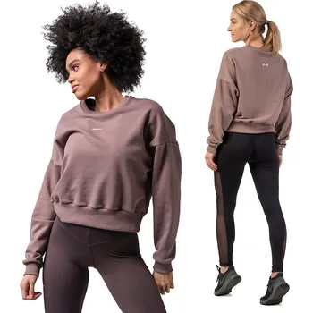 Dámská mikina Nebbia Feel good 420 brown XS/S