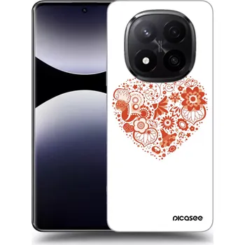 Pouzdro na mobilní telefon Picasee silikonový průhledný obal pro Xiaomi Redmi Note 14 Pro+ 5G - Velké srdce
