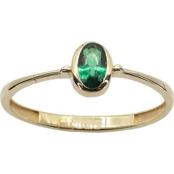 Prsten Zlatý prsten se zirkony Y563GR, vel. 54, 1.15 g (585/1000)