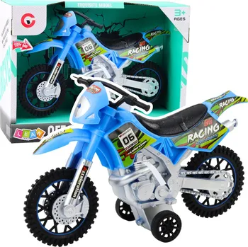 autíčko LEAN Toys Motokros terénní pohon světla zvuky modrý