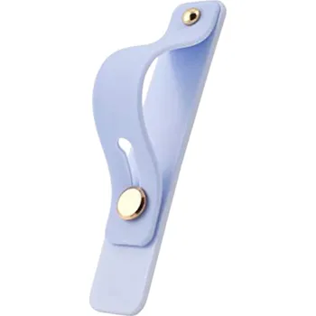 Samolepicí držák na telefon s elastickým řemínkem Univerzální úchytka na zadní kryt telefonu Pohodlné držení Mobilní příslušenství modrá