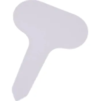 Příslušenství pro skleník Sada 50 barevných plastových štítků na rostliny 7 cm PVC značky do půdy Zahradní jmenovky pro zeleninu a květiny bílá