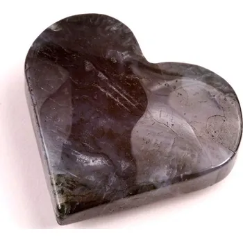 Přírodní kámen Mechový Achát srdíčko č. 54 - 58g