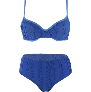 Dámské plavky Barka Neon dámské plavky vyztužené košíčky M modrá