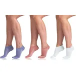 Bellinda BAMBUS AIR LADIES IN-SHOE SOCKS 3x - Krátké dámské bambusové ponožky 3 ks - BE486807 růžová - modrá - světle zelená 35 - 38