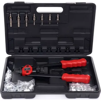 Nýtovací pistole Kraft&Dele KD10556 ruční nýtovací kleště pro nýty M3-M10 sada 110ks