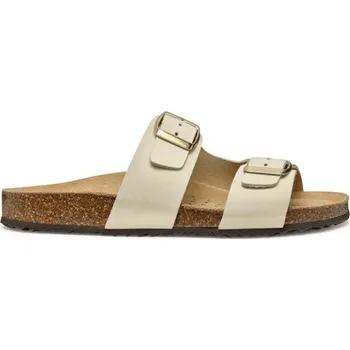 Dámské pantofle Dámské pantofle Geox BRIONIA L 37 Béžová, Hnědá