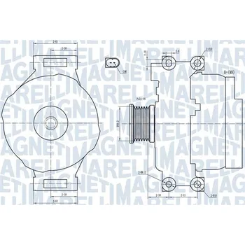 Alternátor Generátor MAGNETI MARELLI 063731773010